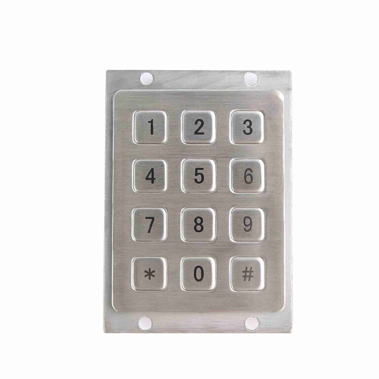 Waterproof vending machine keyboard