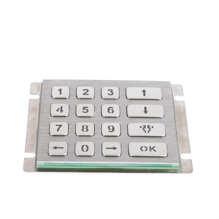 Backlit Stainless Steel Industrial Keypad