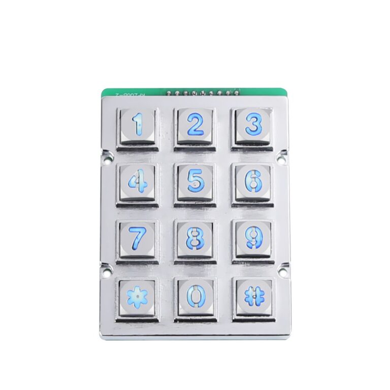 Zinc Alloy Ticket Vending Machine Keypad