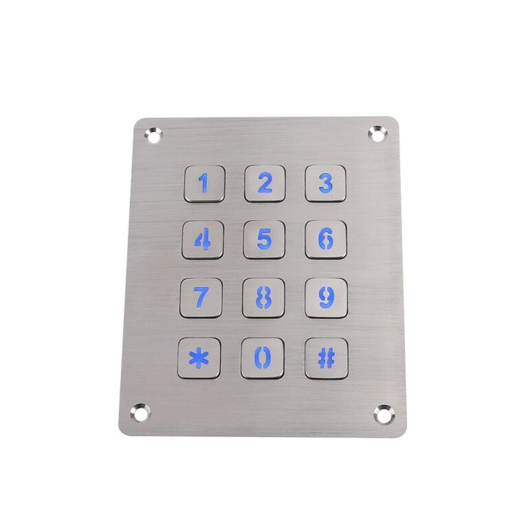 Parcel Locker Metal Backlit Keypad