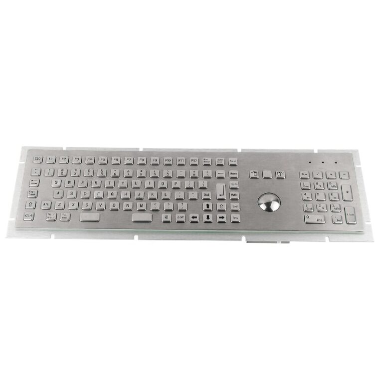Waterproof LED Backlit Stainless Steel Industrial Keyboard
