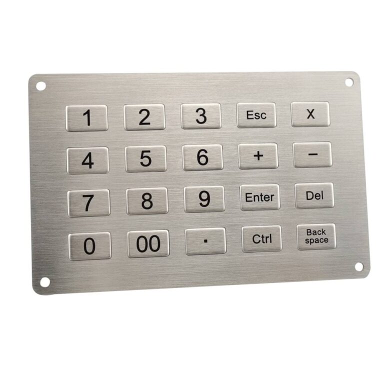 Industrial self service terminal keypad
