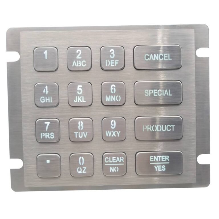 Anti vandal stock machine numeric keyboard